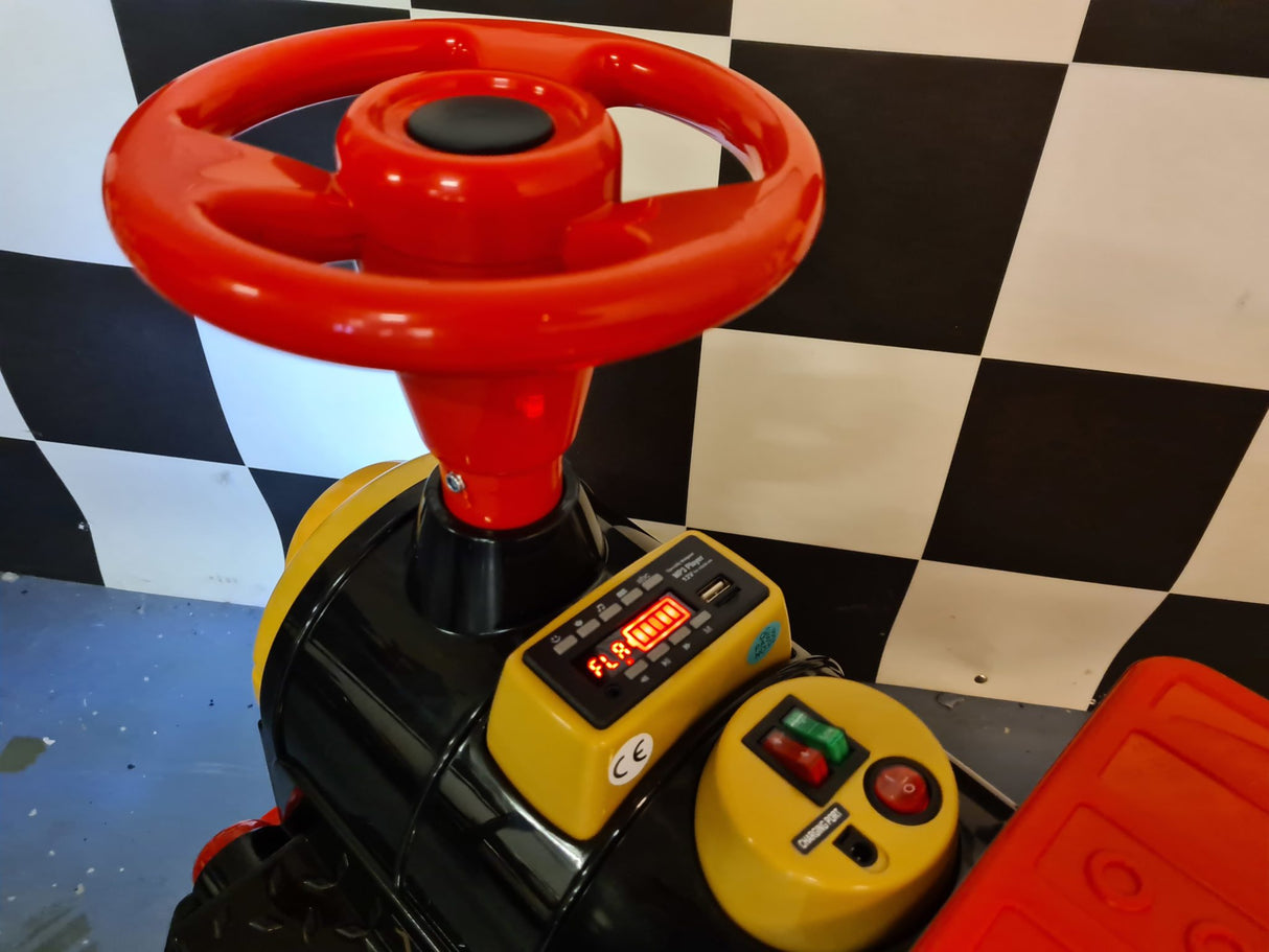 Electric children's train 12 volts with 2 wagons