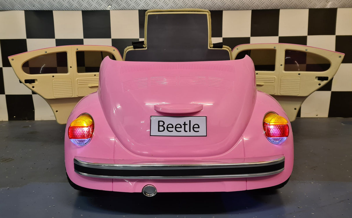 Children's car Volkswagen Kever 12 volt pink