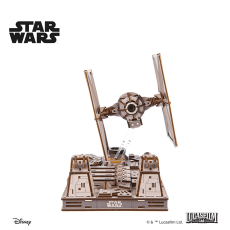 UGEARS Star Wars TIE Fighter – 3D træbyggesæt med motor (400 dele)