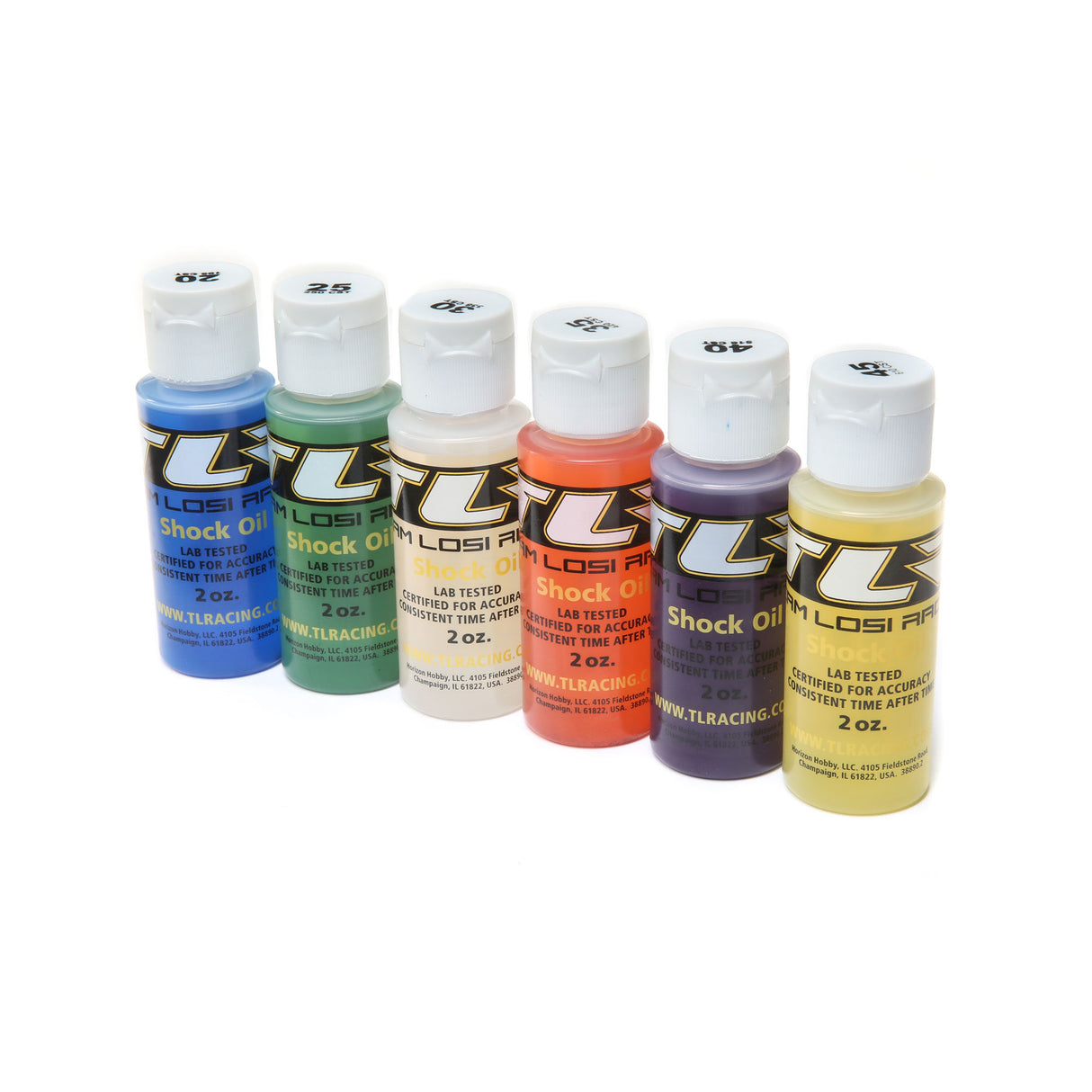 SIL SHOCK OIL 6 PACK, 20-45WT, 195-610CST, 2OZ
