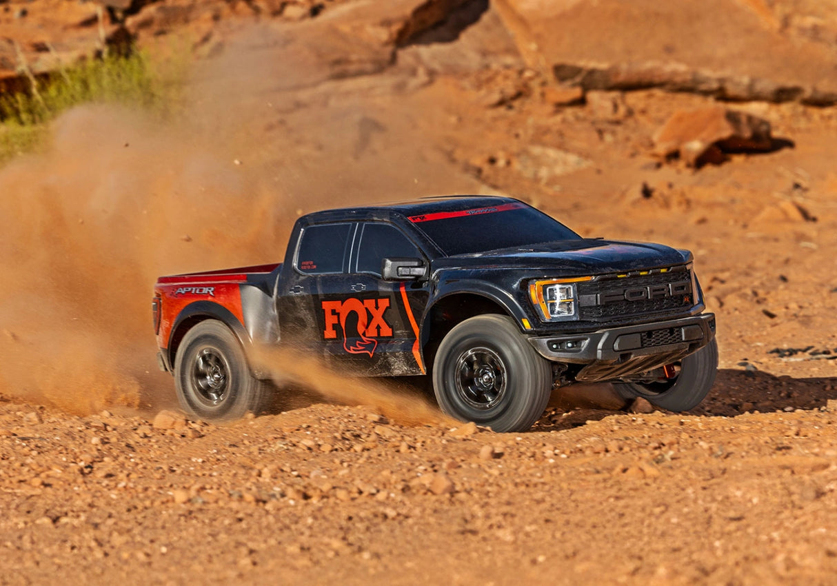 BLACK TILBUD - Ford F-150 Raptor-R VXL-4s Ultimate 4WD 1/10 RTR TQi LED Fox2