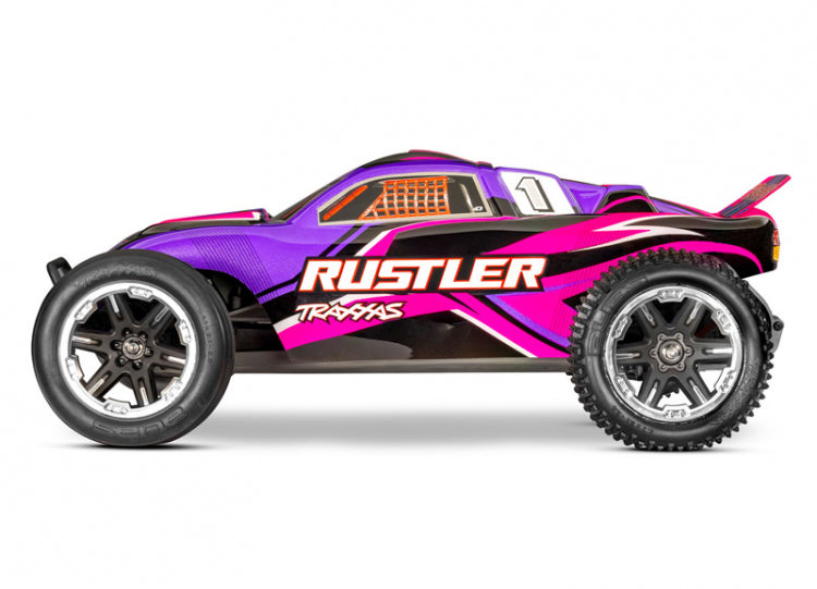Rustler 2WD 1/10 RTR TQ EHD Pink USB-C - With Battery/Charger*
