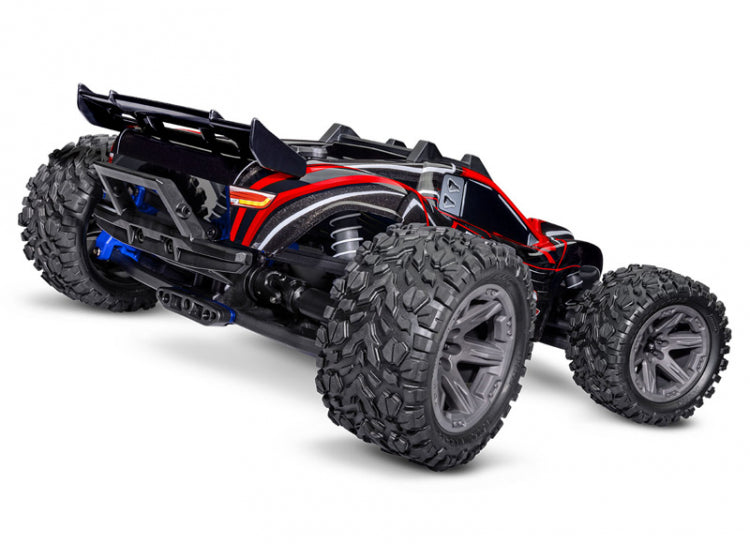Traxxas Rustler 4X4 BL-2s rød – set bagfra