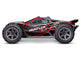 Traxxas Rustler 4X4 BL-2s rød – set fra siden