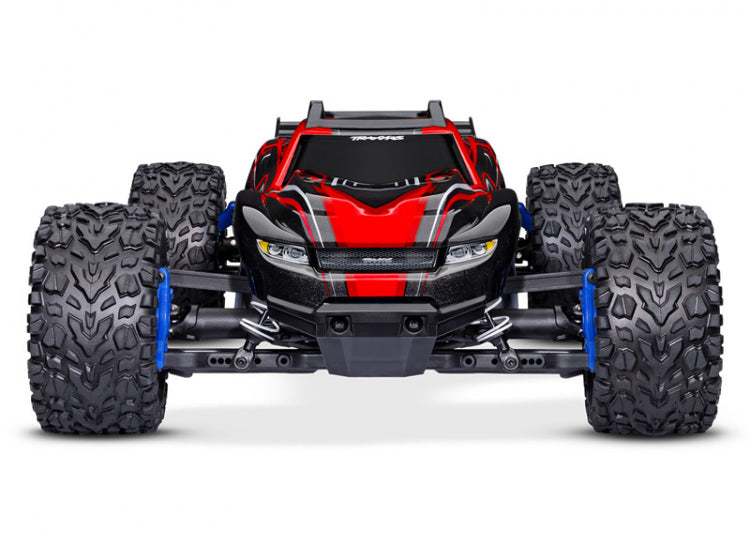 Traxxas Rustler 4X4 BL-2s rød – set forfra