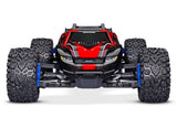 Traxxas Rustler 4X4 BL-2s rød – set forfra