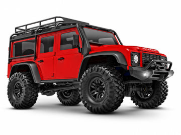Traxxas 97054-1-RED - TRX-4M 1/18 Land Rover Defender Crawler Red RTR - 2S LiPo/USB Charger