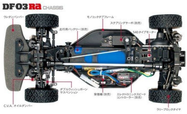 Tamiya Subaru Impreza WRC 2008 – Byggesæt (DF-03Ra Chassis) ESC