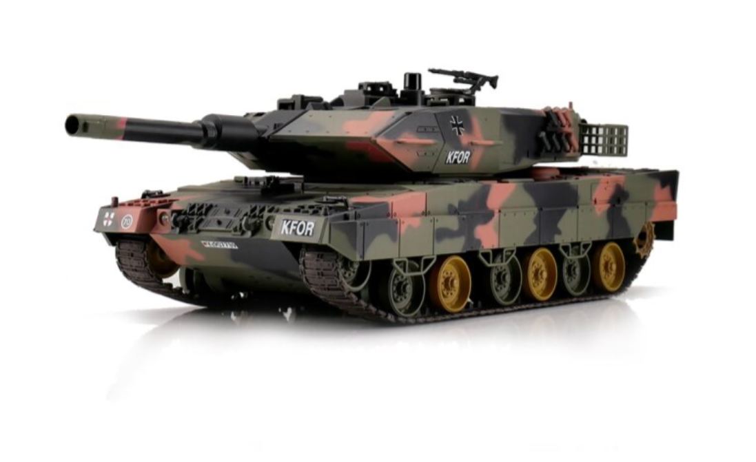 Fjernstyret kampvogn med ægte BB kugler og infrarød kamp! 1:24 Torro