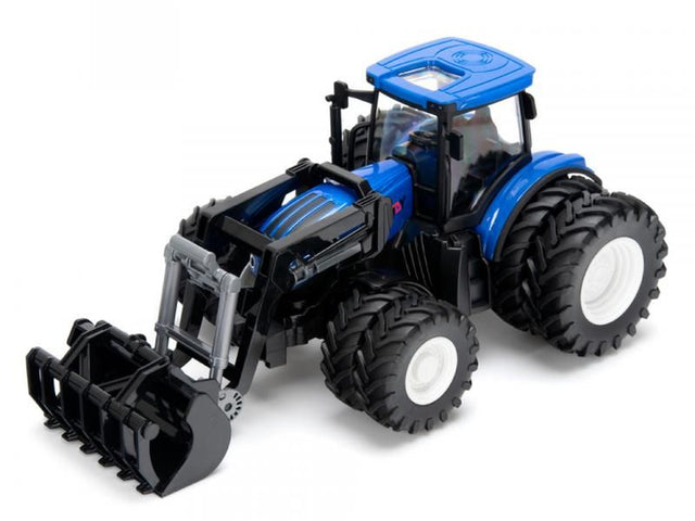 Fjernstyret traktor med frontskovl og tvillingehjul – Korody 1:24