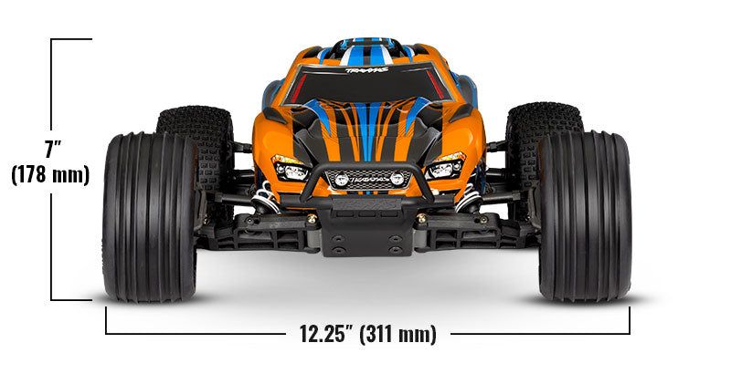 Traxxas 37254-8 Rustler 2WD 1/10 RTR TQ EHD USB-C - With Battery/Charger