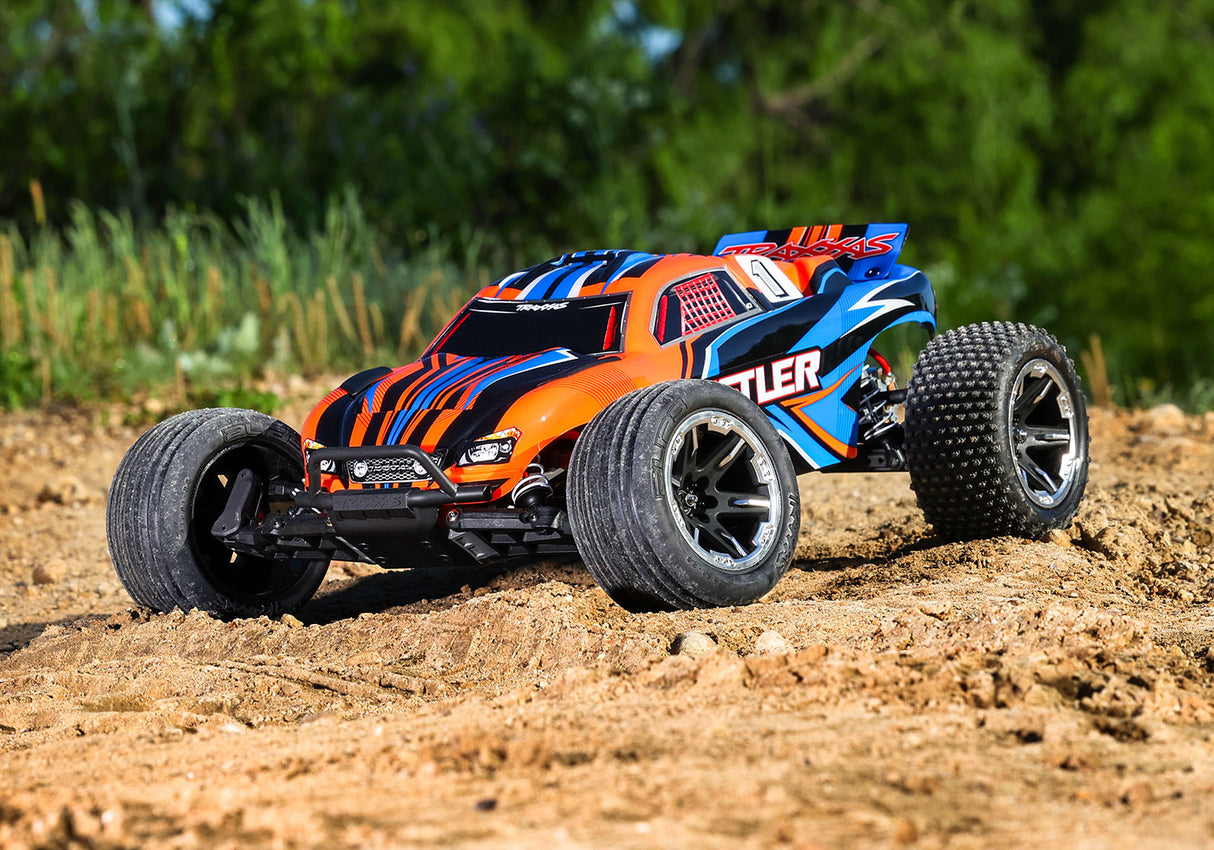 Traxxas 37254-8 Rustler 2WD 1/10 RTR TQ EHD USB-C - With Battery/Charger