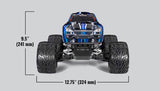 Traxxas 36354-4 Stampede 2WD 1/10 RTR TQ BL-2s HD