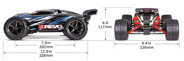 Traxxas 71054-8 E-Revo 1/16 4WD RTR TQ USB-C With Batt/Charger