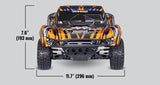 Traxxas 58334-4 Slash 2WD 1/10 RTR TQ EHD Clipless BL-2S