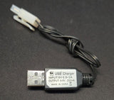 9,6v USB lader med Tamiya stik - 250mAh