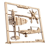 Ugears Fighter Aircraft 2.5D Puzzle