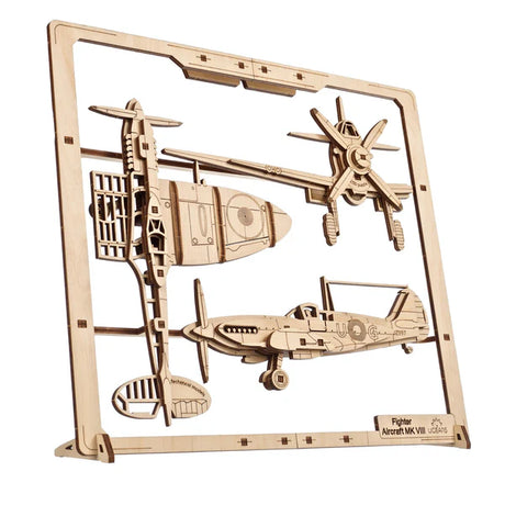 Ugears Fighter Aircraft 2.5D Puzzle