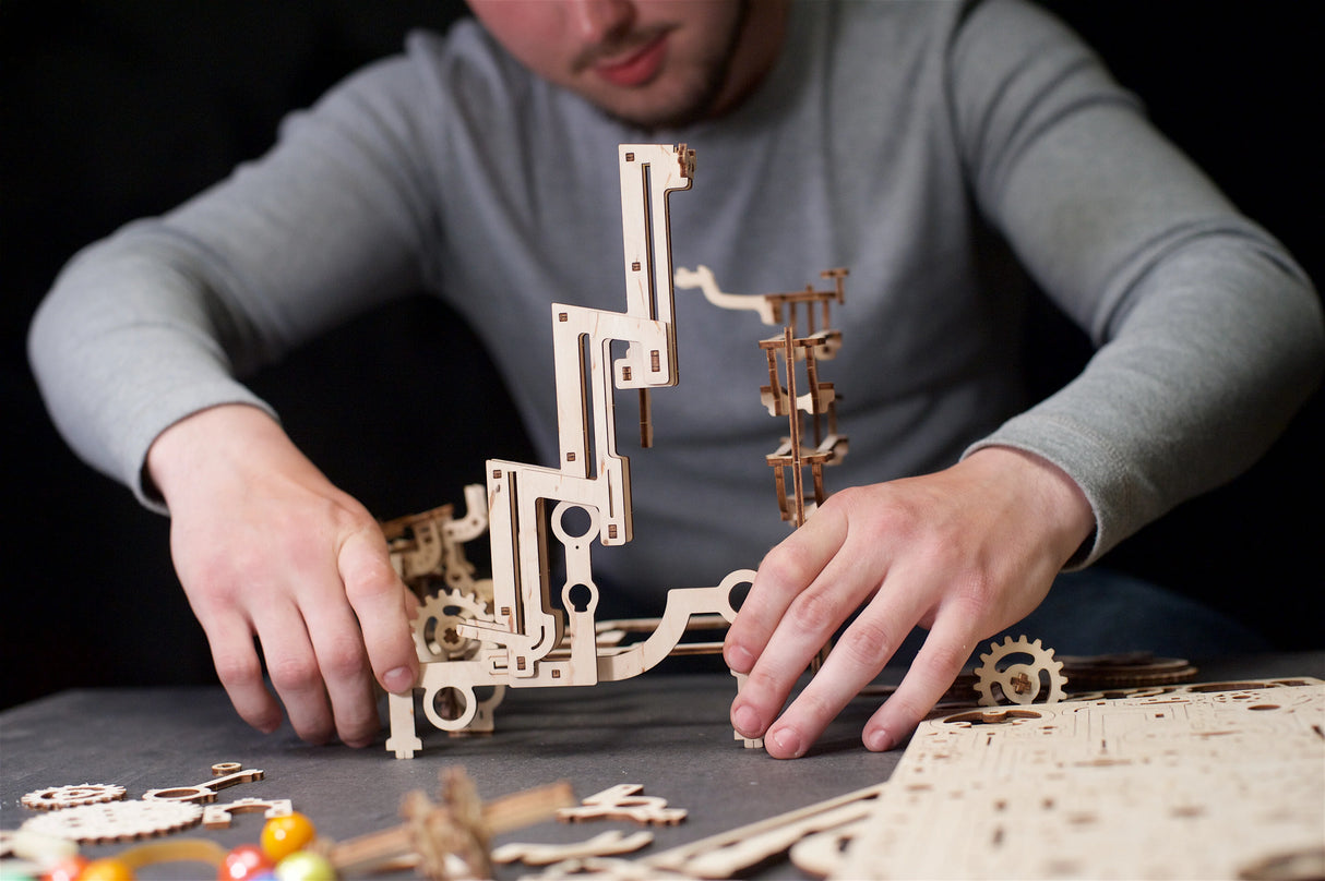 Ugears Marble Run Tiered Hoist (Marble - 3)