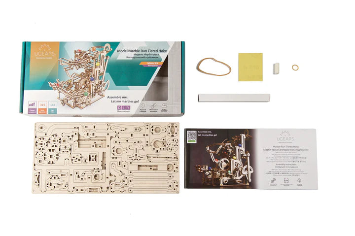 Ugears Marble Run Tiered Hoist (Marble - 3)