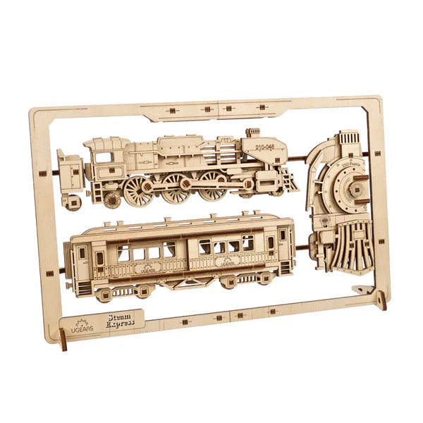 Ugears Steam Express 2.5D Puzzle