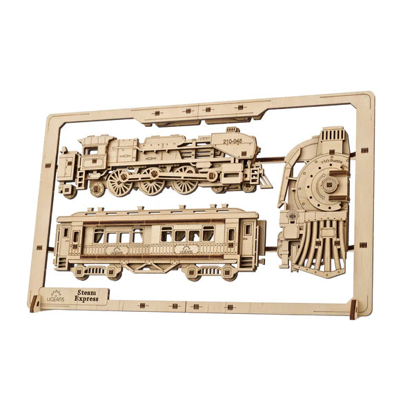 Ugears Steam Express 2.5D Puzzle