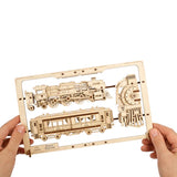 Ugears Steam Express 2.5D Puzzle