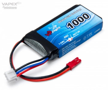 Vapex LP009F - Li-Po Battery 2S 7,4V 1000mAh 25C JST-RCY (BEC)