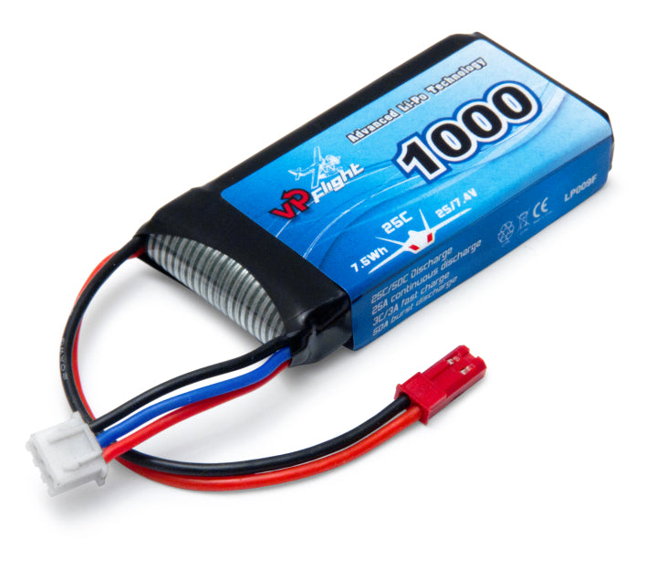 Li-Po Battery 2S 7,4V 1000mAh 25C JST-RCY (BEC)