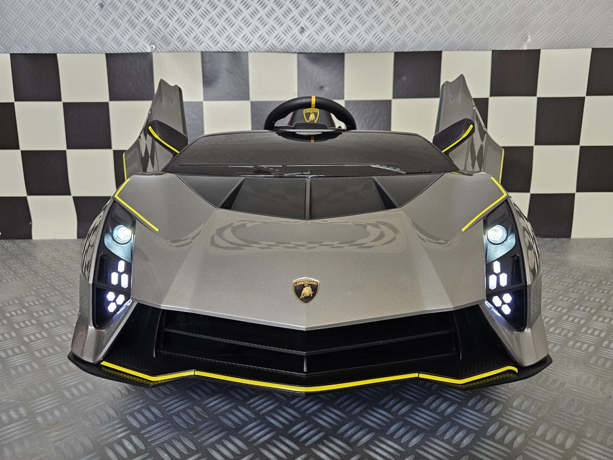 Electric children's car Lamborghini Auténtica 12 volt metallic gray