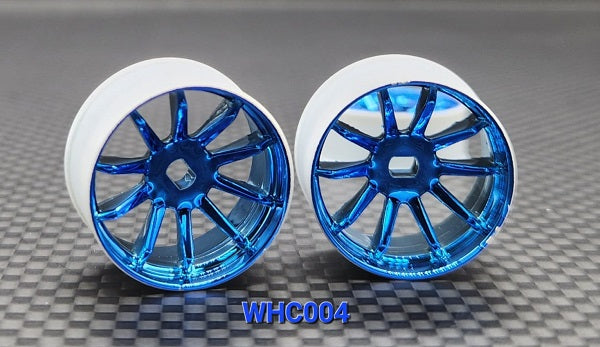 GL Racing WHC004-2-B - 4WD R10 Machine Cutted Chrome Rim (W2)