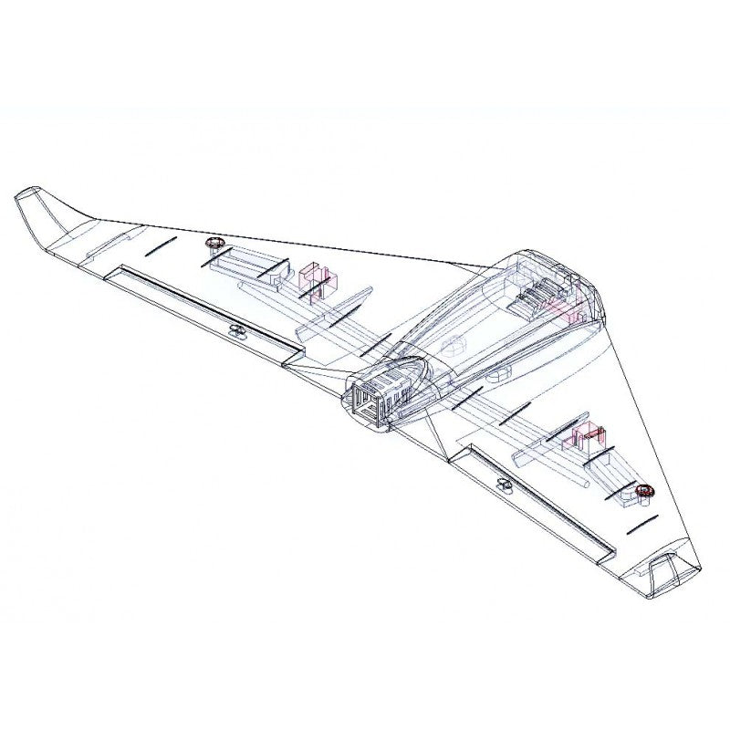 DISC.. Explorer bee FPV wing Advanced Kit (w/ servos, esc, motor & p