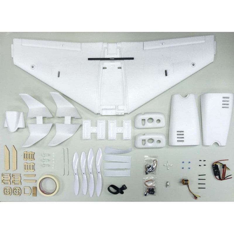 DISC.. Explorer bee FPV wing Advanced Kit (w/ servos, esc, motor & p