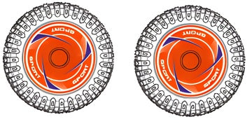 Tire &amp; Wheel Front Orange (2)