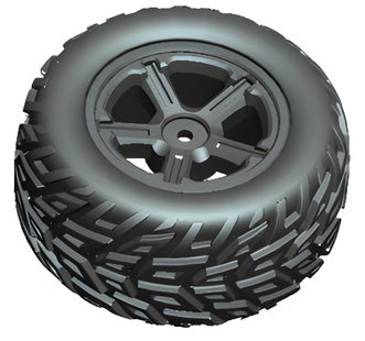 Tire &amp; Wheel Left (Orange Outer Rim)