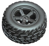 Tire &amp; Wheel Left (Orange Outer Rim)
