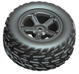 Tire &amp; Wheel Left (Orange Outer Rim)