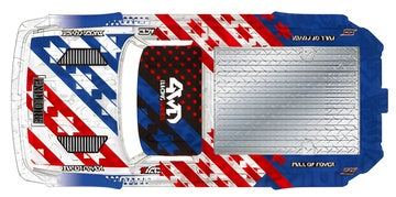 Bodyshell Red/Blue