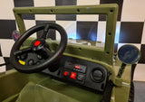 Electric children's jeep Willy 12 volts with remote control 1 person