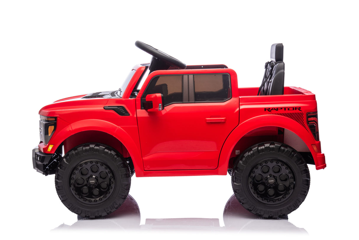 Ford Raptor 1-personers 12 volt sort børnebil