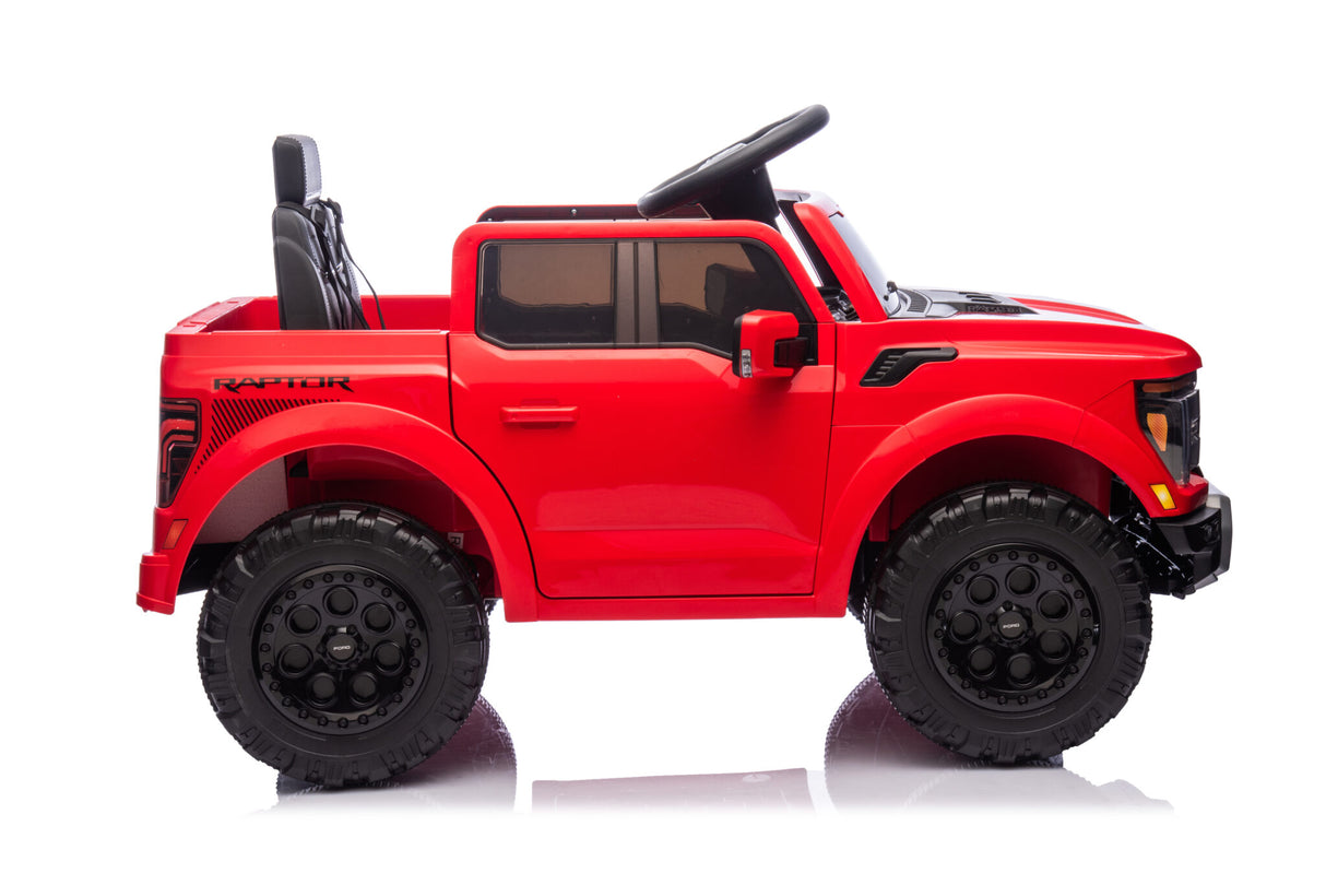 Ford Raptor 1-personers 12 volt sort børnebil