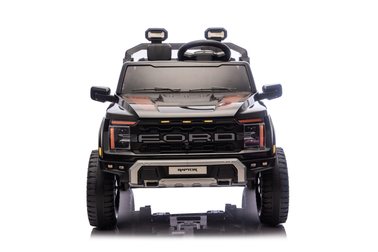 Ford Raptor 2-personers 24 volt sort børnebil