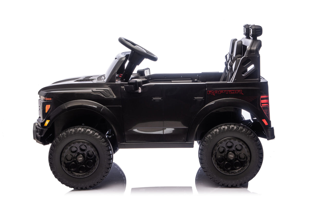 Ford Raptor 2-personers 24 volt sort børnebil