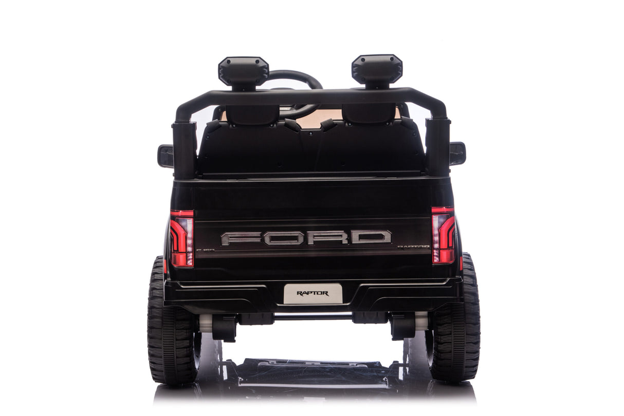 Ford Raptor 2-personers 24 volt sort børnebil