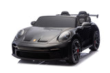 Porsche 911 24 volt GT3 ride on car metallic black with MP4