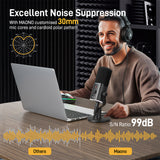 MAONO PD100X Dynamic RGB USB/XLR Microphone, black
