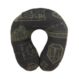 Plush travel pillow "World of Tanks" Black logos, 36 cm