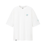 FragON - Holografic Logo Oversize T-shirt White, S/M