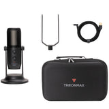 THRONMAX M2RGB Condenser RGB USB MDRILL GHOST 96kHz Microphone, Black