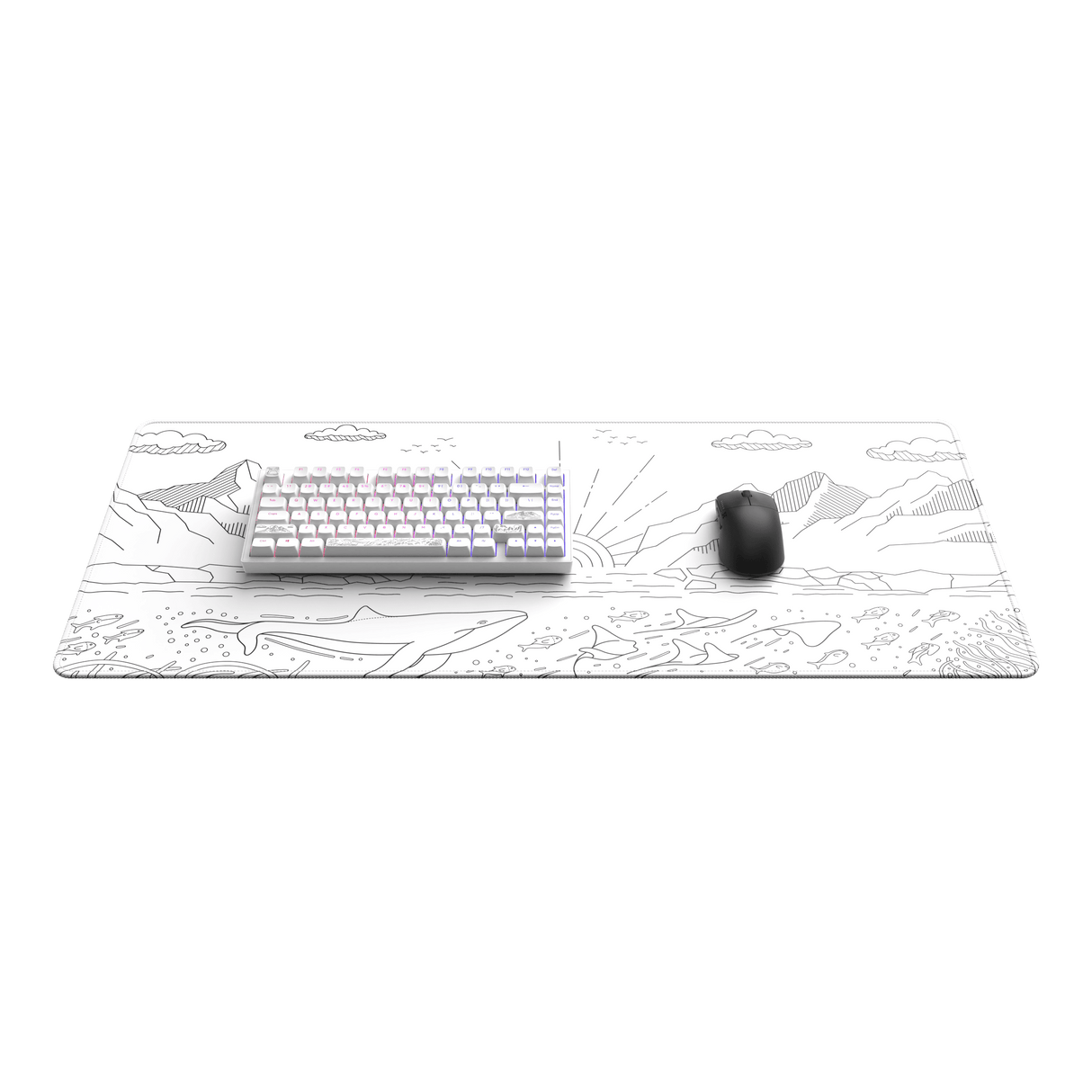 Dark Project Gaming Mousepad, Terra Nostra White, XL